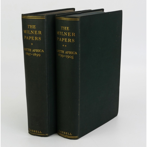 1687 - HEADLAM (Cecil) The Milner Papers 2 vols: South Africa 1897-1899 and South Africa 1899-1905. cloth. ... 