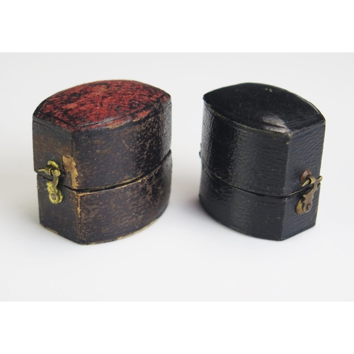 271 - Two 19th Century Ring Boxes, one named T.R. Russell of Liverpool