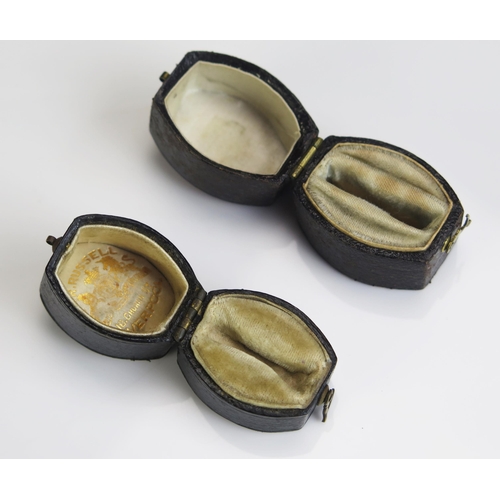 271 - Two 19th Century Ring Boxes, one named T.R. Russell of Liverpool