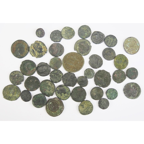 1 - Old packet containing mainly Roman coins