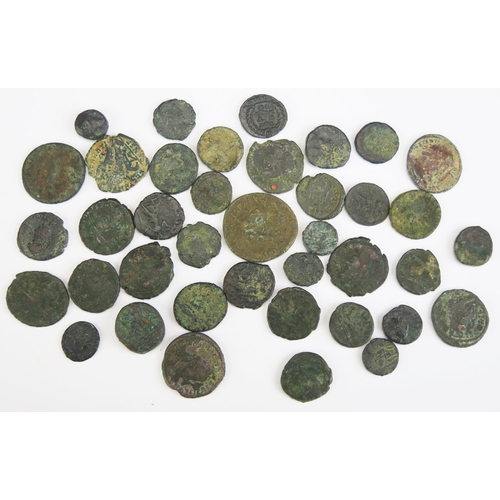 1 - Old packet containing mainly Roman coins