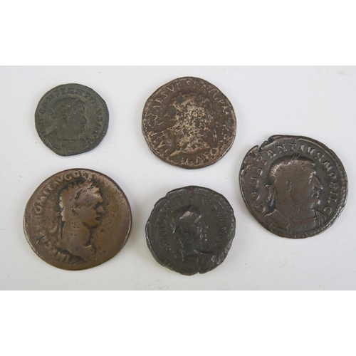 11 - Five x Roman Constantine AE3, Vespasian I, Domitian, Constantius, Philip