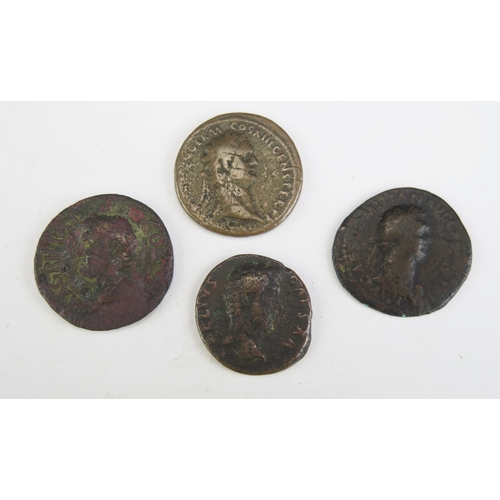 12 - Domitian Agrippa and two x Domitian and Aelius Caesar