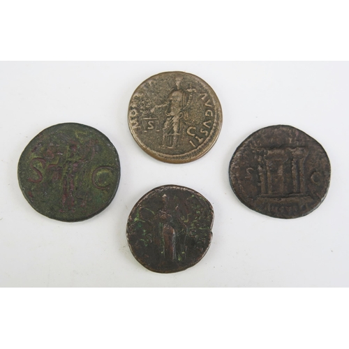 12 - Domitian Agrippa and two x Domitian and Aelius Caesar