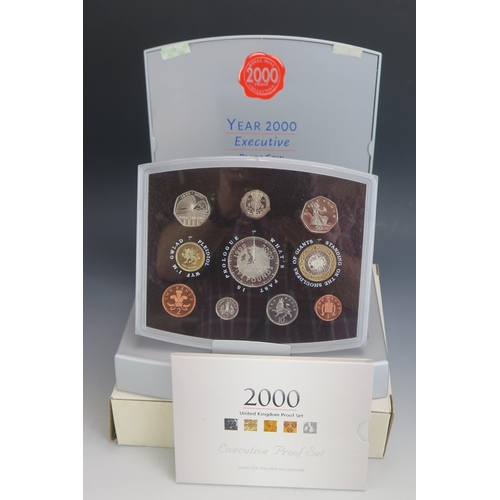 132 - A Royal Mint 2000 Executive Proof Coin Set in original box