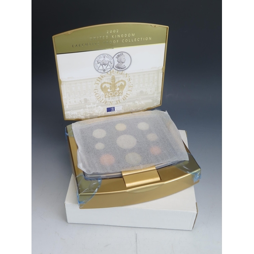 134 - A Royal Mint 2002 'Golden Jubilee' Executive Proof Coin Set in original box