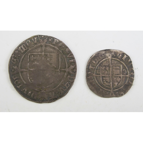 18 - Henry VIII Groat profile issue with Half-Groat (T.O.)