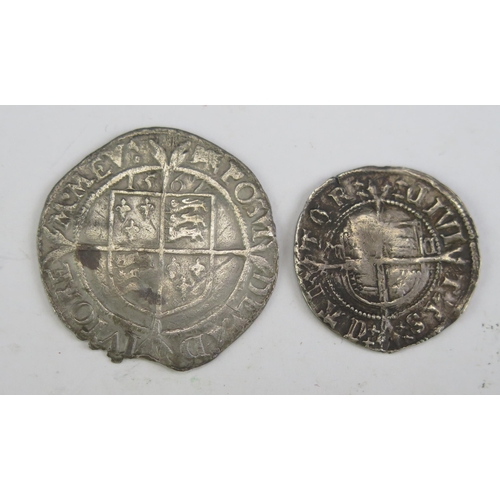 19 - Henry VIII Half-Groat profile issue with Elizabeth I 1567 Sixpence