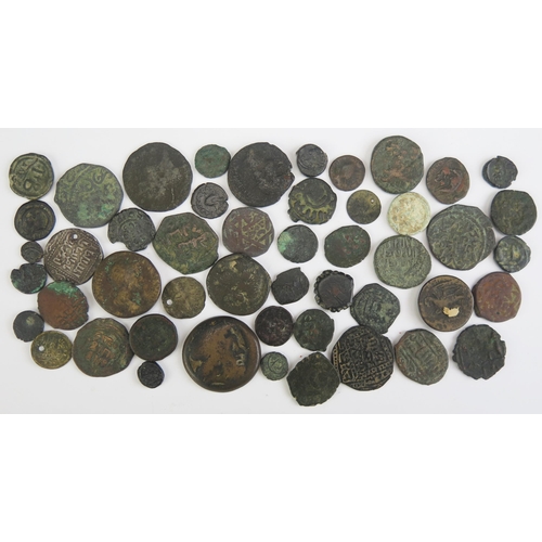 2 - Old packet containing various ancient coins including Ptolemaic