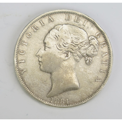 238 - A Victoria 1881 Silver Half Crown