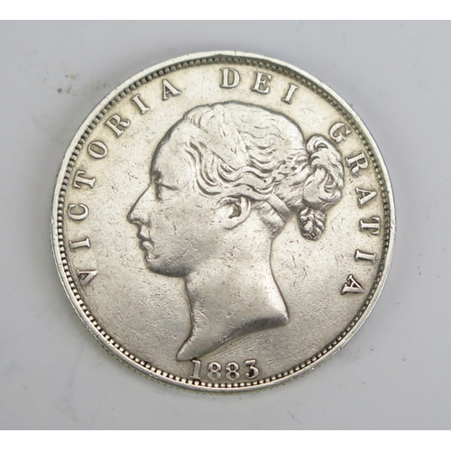 240 - A Victoria 1883 Silver Half Crown