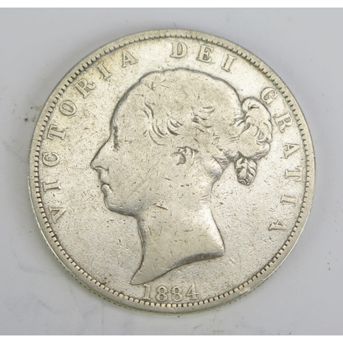 241 - A Victoria 1884 Silver Half Crown