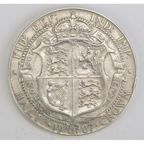 245 - An Edward VII 1907 Silver Half Crown