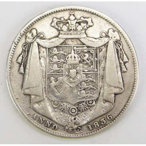 252 - A William IV 1837 Silver Half Crown