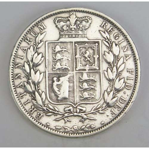 255 - A Victoria 1886 Silver Half Crown