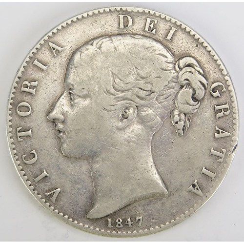 259 - A Victoria 1847 Silver Crown