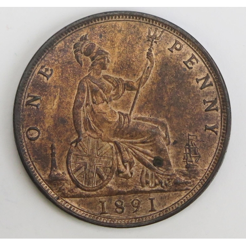 275 - A Victoria 1891 Bronze Penny