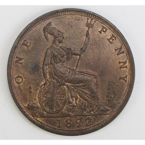 276 - A Victoria 1892 Bronze Penny