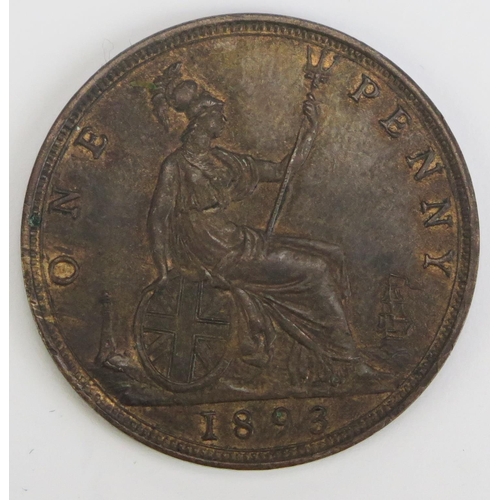 277 - A Victoria 1893 Bronze Penny