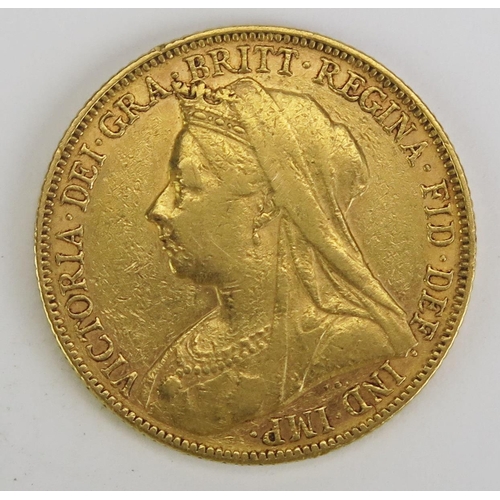 287 - A Victoria Gold Sovereign 1898 Melbourne Mint