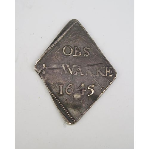 Charles I 1645 'Newarke' (Newark) siege Ninepence approx 4.2g Dark Tone