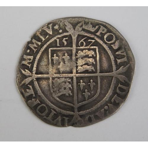 60 - An Elizabeth I 1567 Silver Sixpence