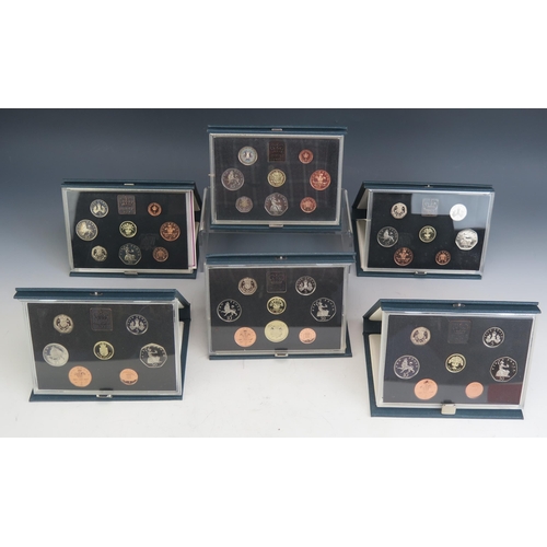 75 - Six United Kingdom Proof Coin Sets _ 1983, 1984, 1985, 1986, 1987 and 1988