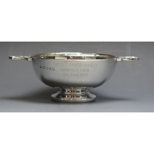 10 - Queen’s Silver Jubilee match May 1977: A silver presentation Quaich, inscribed “Queen’s Silver Jubil... 