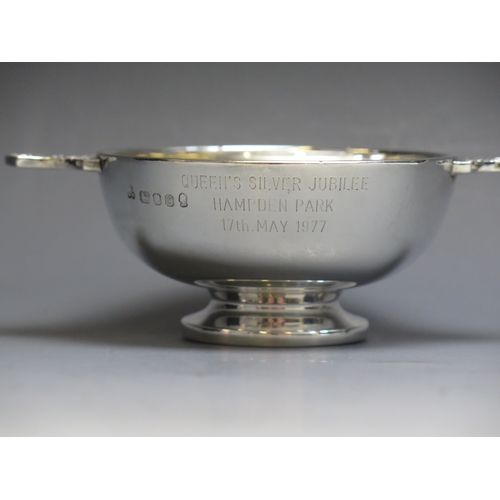 10 - Queen’s Silver Jubilee match May 1977: A silver presentation Quaich, inscribed “Queen’s Silver Jubil... 