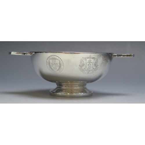 10 - Queen’s Silver Jubilee match May 1977: A silver presentation Quaich, inscribed “Queen’s Silver Jubil... 