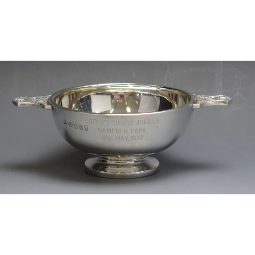 10 - Queen’s Silver Jubilee match May 1977: A silver presentation Quaich, inscribed “Queen’s Silver Jubil... 