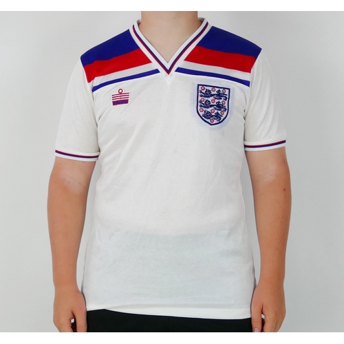 100 - An England International home shirt 1982 bears No. 9 for Trevor Francis, England  v. Northern Irelan... 