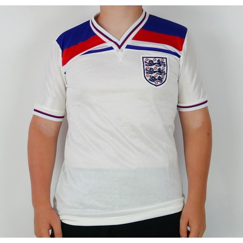 101 - *WITHDRAWN* An England International Spain 1982 World Cup home shirt bears No. 8 to the back for Tre... 