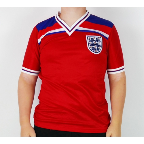 102 - An England International Spain 1982 World Cup away shirt bears No. 8 to the back for Trevor Francis,... 