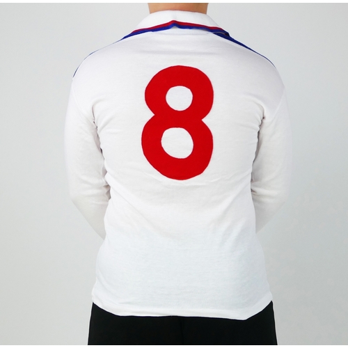 104 - A 1977/78 Admiral  English Intermediate shirt, bears the Number 8 to the back.
*SOLD WITH A LETTER O... 