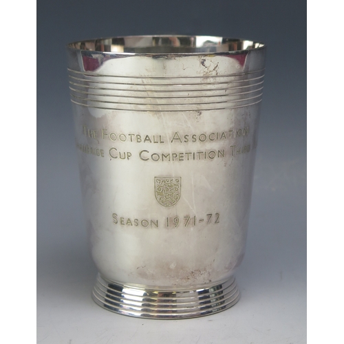 4 - Football Association, an E.P.N.S. commemorative mug, inscribed “The Football Association Challenge C... 