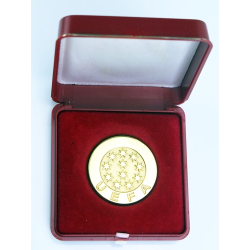 42 - A UEFA European Cup winner’s medal season 1978-79, awarded to Trevor Francis. In continental yellow ... 