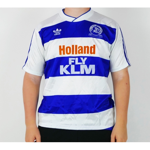 49 - A Queens Park Rangers 1988-89 Season home shirt, bears No. 12 on the back for Trevor Francis (play w... 