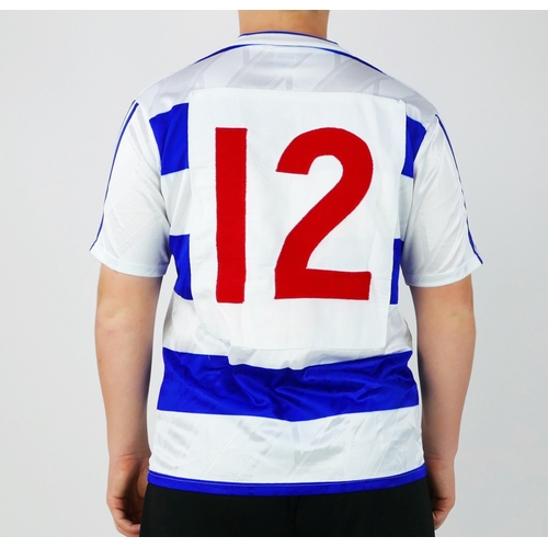 49 - A Queens Park Rangers 1988-89 Season home shirt, bears No. 12 on the back for Trevor Francis (play w... 