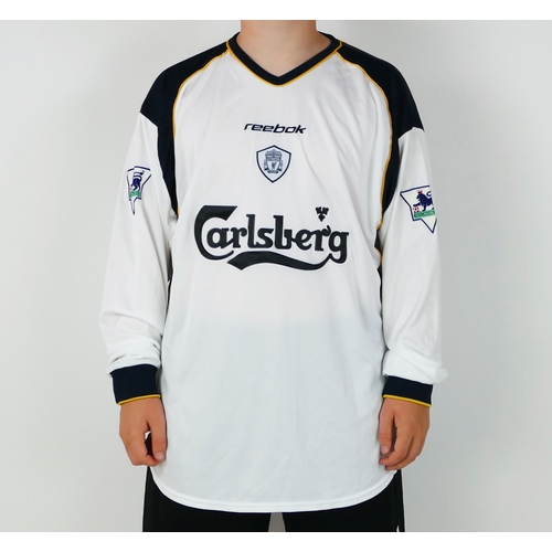 49A - A Liverpool 2001-02 season shirt, bears No 4 Hyypia to the back.
*SOLD WITH A LETTER OF CONFIRMATION... 