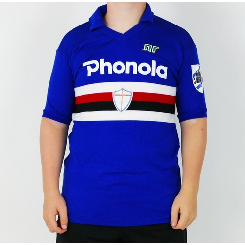 51 - A Sampdoria Home shirt 1984/85 season with No. 9 to the back, this was Trevor’s first season with Sa... 