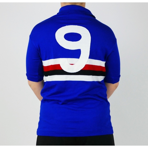 51 - A Sampdoria Home shirt 1984/85 season with No. 9 to the back, this was Trevor’s first season with Sa... 