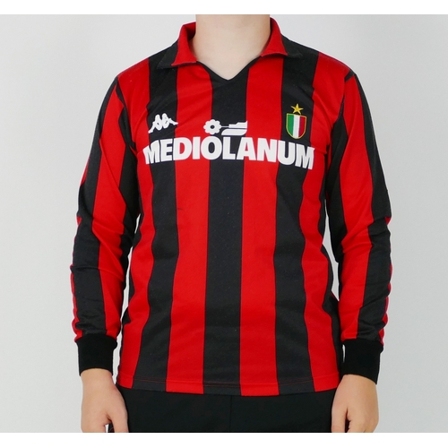 57 - An A C Milan 1989-90 season Possibly match worn shirt bears No. 9 to the back for Marco Van Basten, ... 