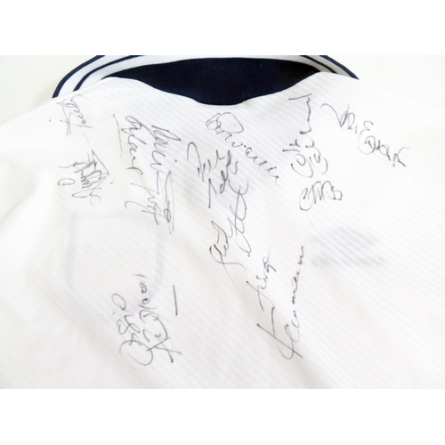 69 - A Tottenham Hotspur child’s shirt, signed by Osvaldo Ardiles and others.
*SOLD WITH A LETTER OF CONF... 