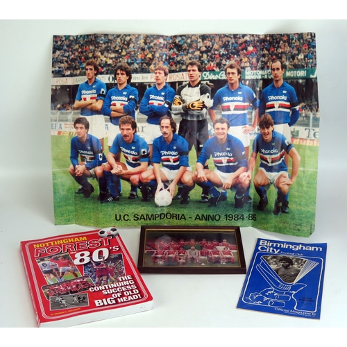 75 - A photograph of the Nottingham Forest team under Brian Clough, F & G, one volume Nottingham Forest t... 