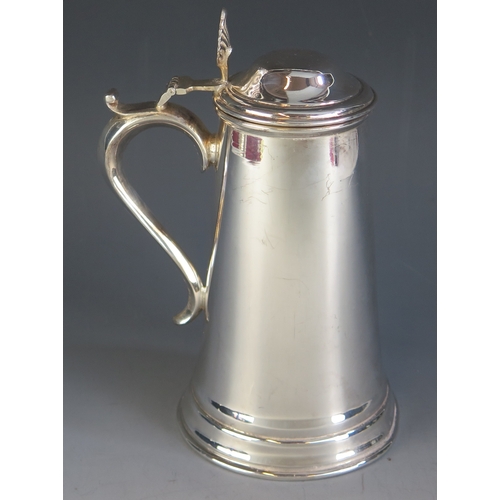 8 - An E.P.N.S. presentation lidded tankard, inscribed “Presented by Birmingham City ‘D’ Club for The Be... 