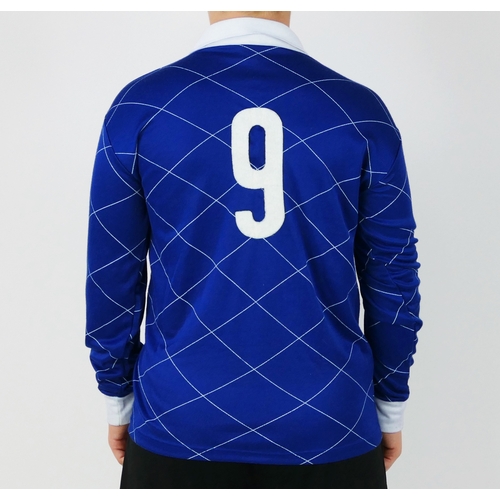 90 - An Italy International shirt by Diadora bears No. 9 to the back.
Believed to be a Game swapped shirt... 