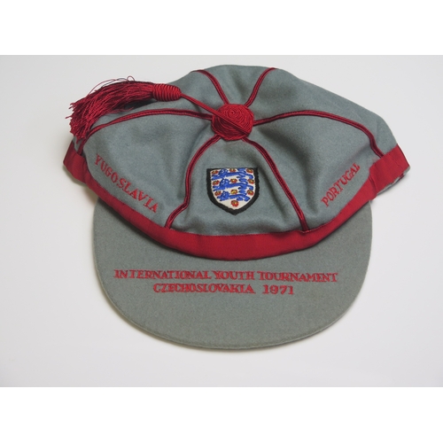 95 - An England youth cap for The UEFA International Youth Tournament. Czechoslovakia. 1971 where England... 