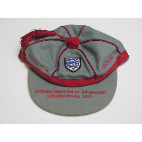 95 - An England youth cap for The UEFA International Youth Tournament. Czechoslovakia. 1971 where England... 