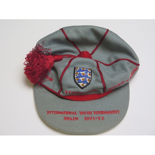 96 - An England youth cap for the UEFA International Youth Tournament. Spain 1971-72 where England beat W... 